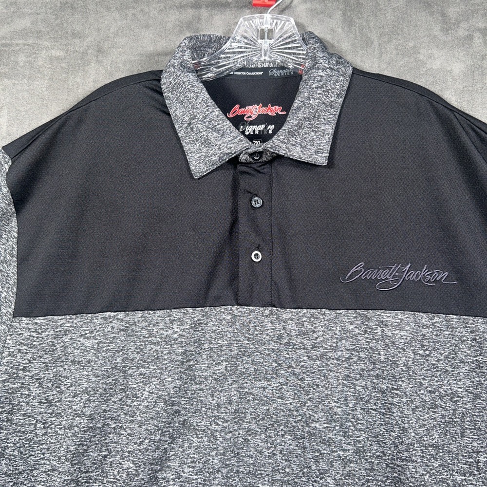 Barrett-Jackson Mens Signature Series Short Sleeve Polo Shirt Car Show 2XL - Picture 2 of 9